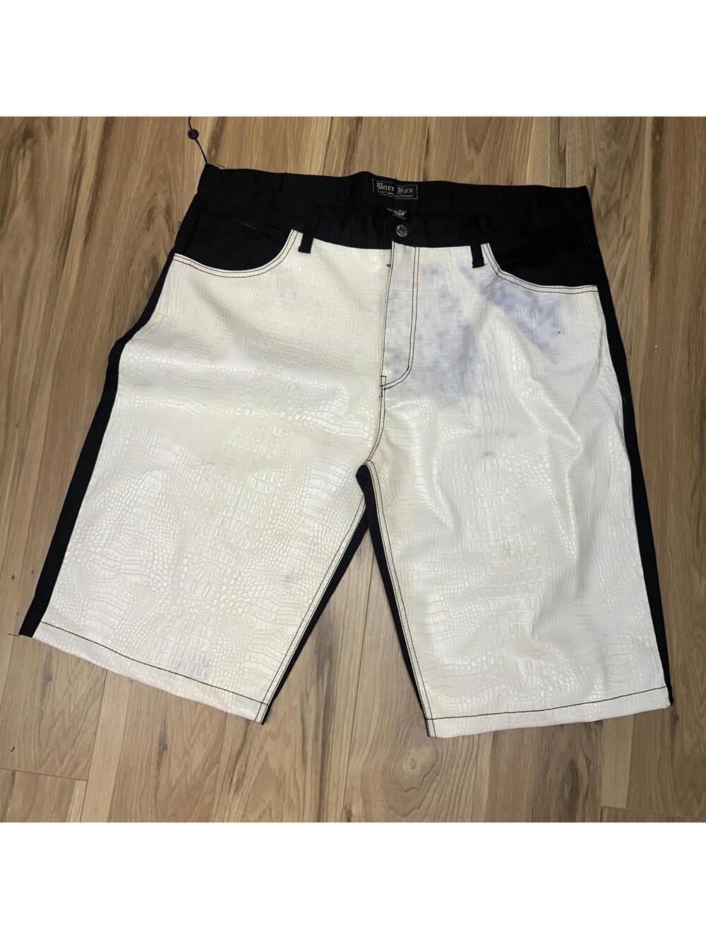 Rare Fox Black White Y2K 90s Hip hop Street Size 44 Shorts